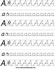 okul öncesi harfler çizgi çalışması